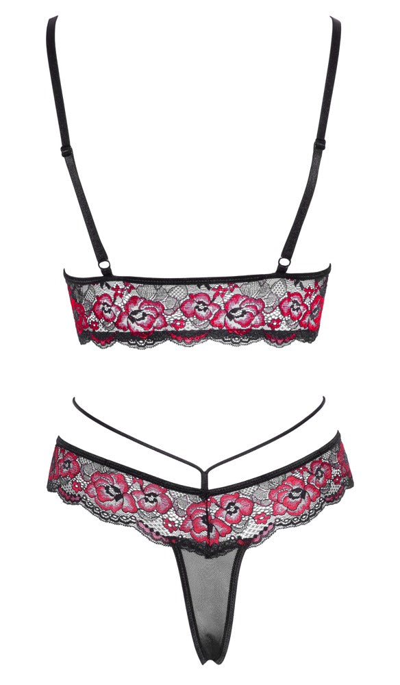 BH en String - Beha-set, polyamide, spandex - IntimateRed