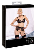 BH en jarretelslip - BH-set, polyamide, spandex - IntimateRed