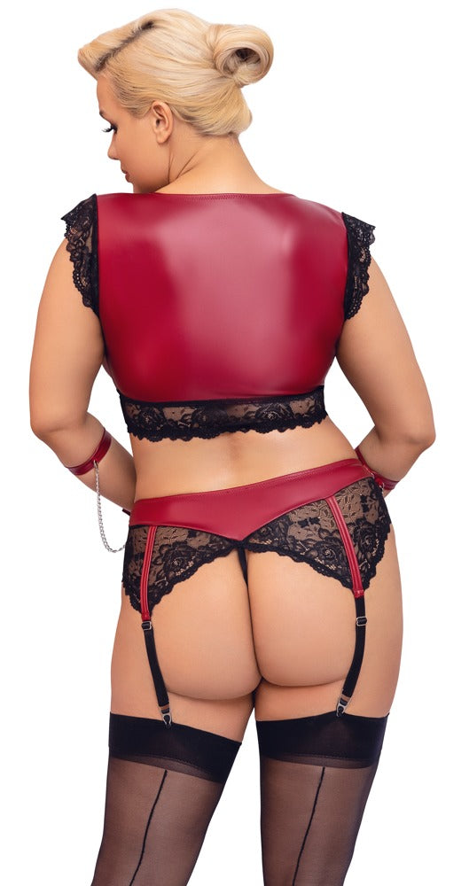 Stel in - Beha Set,polyester,spandex,kantpolyamide,spandex - IntimateRed