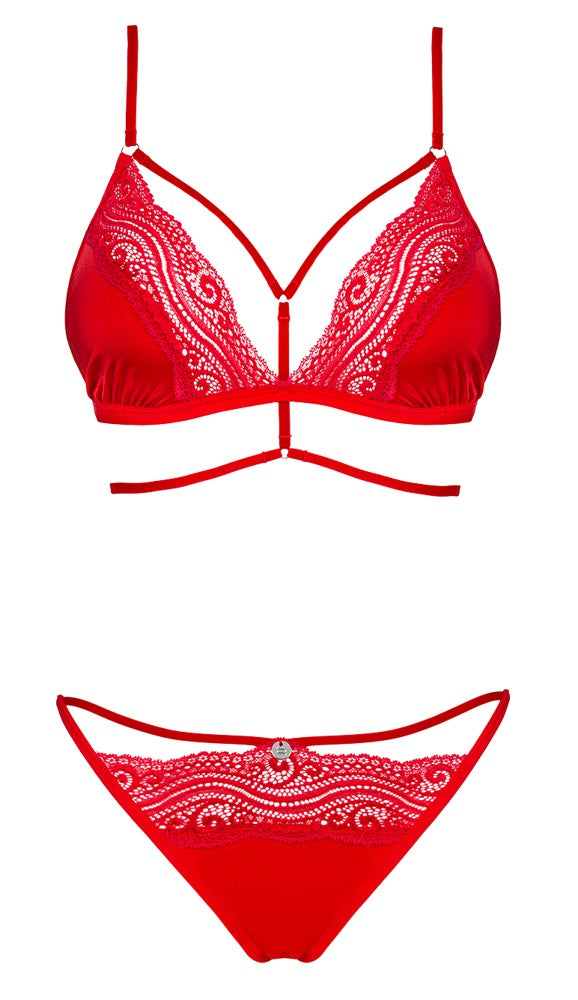 Set Diyosa - Beha-set, polyamide, spandex - IntimateRed
