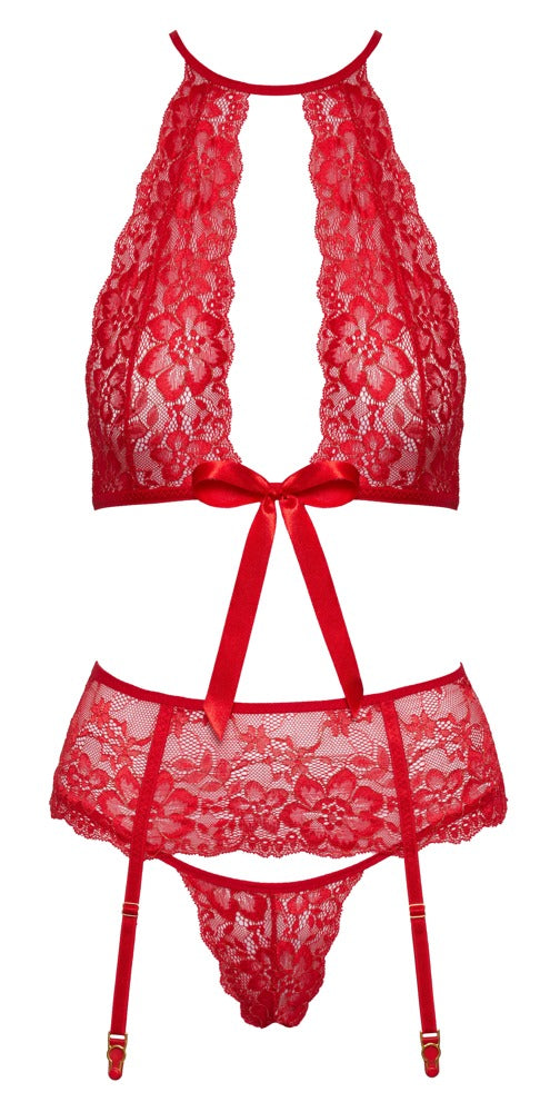 Suspender set rood
