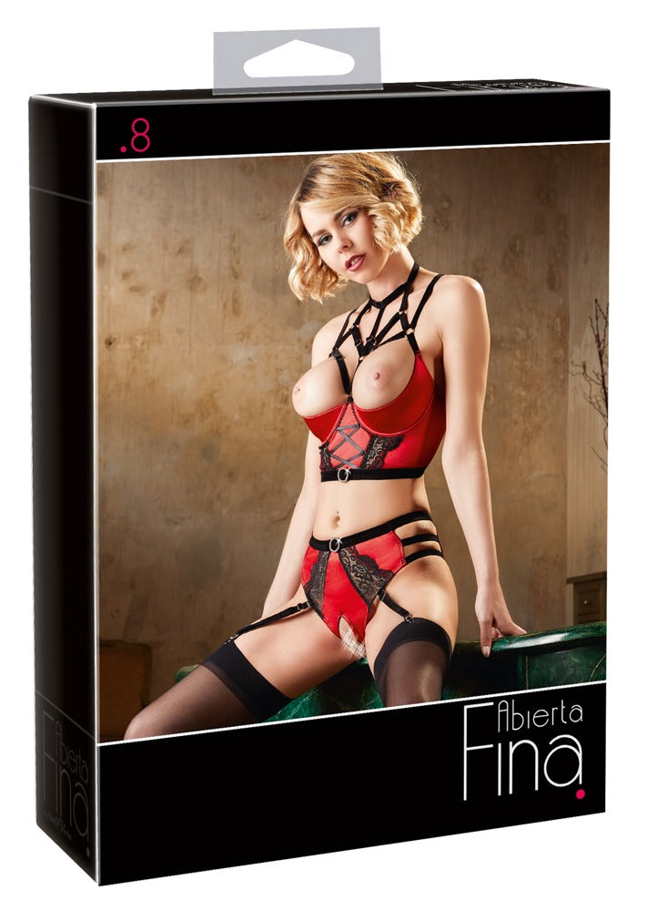 Plank bh en slip - Hefset, polyamide, spandex - IntimateRed