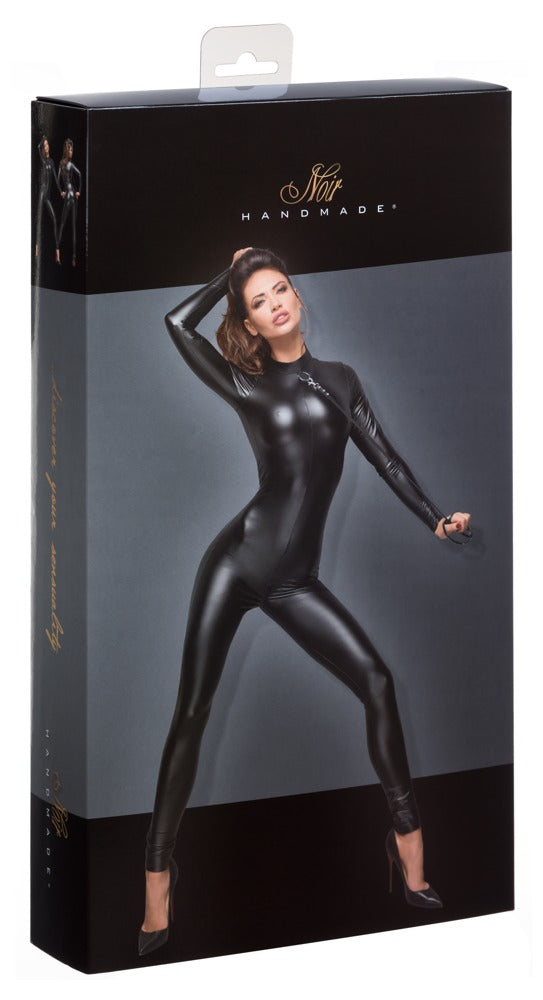 Noir Catsuit met riem