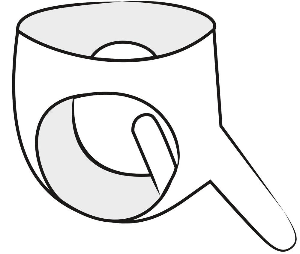 Latex slip met 2 dildo's