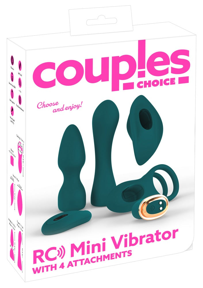 Couples Choice Mini Vibe met 4 accesoires